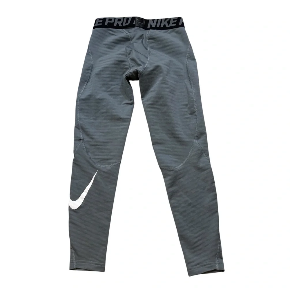 Nike Pro Big Boys‎ Compression Training Tights Grey Size Youth Medium